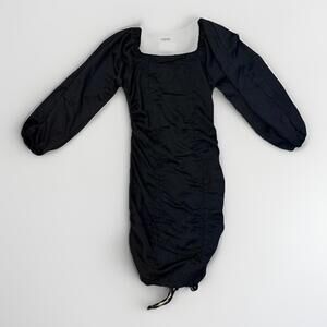 Fiestar Black Puff Sleeve Mini Dress Women’s Size S – Square Neck